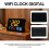 Digital Clock Alarm Clock WiFi Clock, Extra Large Letters, Temperature & Humidity, Calendar, Week,B 5
