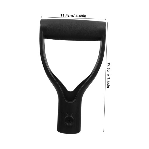 2Pack D Shaped Replacement Shovel Handle with Ergonomic AntiSlip Grip for Garden and Digging Tools 1