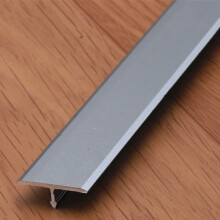 Aluminum Floor Transition Strip for Uneven Floors, Self Adhesive Door Threshold Trim, Non Slip Gray 20mm Ramp