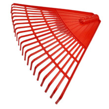 Lightweight Plastic Leaf Rake for Yard Cleanup and Gentle Lawn Care