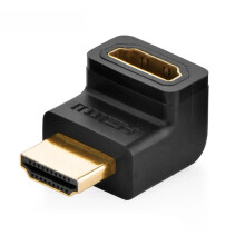 Uzelený adaptér HDMI (samec) na HDMI (samice) - černý