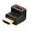 Uzelený adaptér HDMI (samec) na HDMI (samice) - černý 1