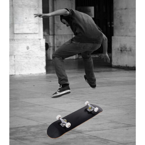 Skate Mini Cruiser, 20x79cm, Preto, Deck de Madeira 1