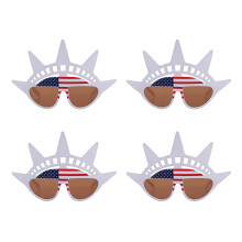 4Pcs Patriotische Party Gläser ABS Kunststoff Gläser-Weiß