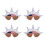 4Pcs Independence Day Party Glasses Light Weight-White 1
