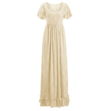 Trendy Off Shoulder Pregnancy Dress Soft Acrylic Fabric-BEY XXL