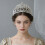 Delicate Openwork Bridal Crown With Crystal-rose gold colored 3