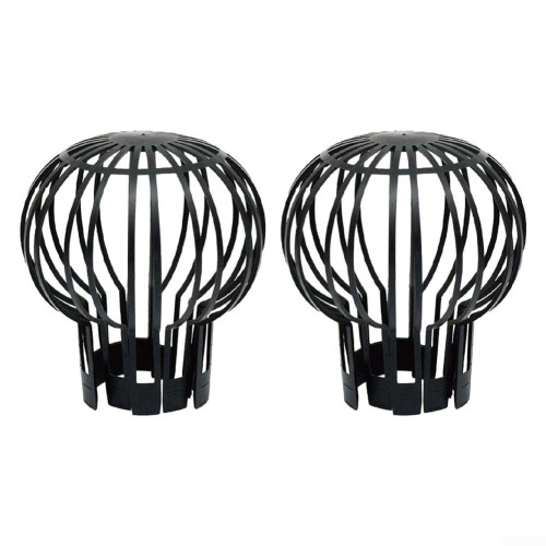 Flexible Plastic Gutter Downspout Guard 2PCS, AntiClog Leaf Filter with Durable Polypropylene Design