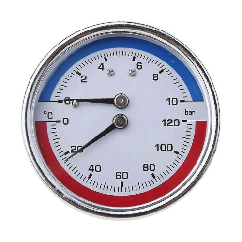 Termomanômetro compatível com medidores de temperatura e pressão de 1/8" e 1/4".