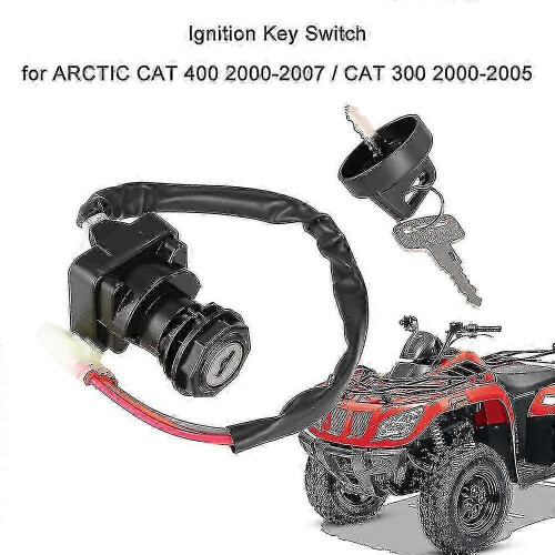 Ignition Key Switch compatible with ARCTIC CAT 400 2000-2007 / CAT 300 2000-2005 1
