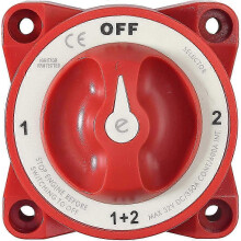 Dual Battery Isolator Marine Switch 4 Position 350 Amp 12V Battery Switch