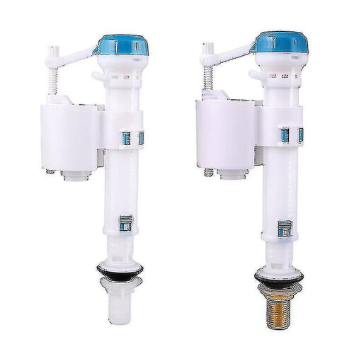Válvula de entrada de inodoro ajustable con botón de descarga compatible con tanque 2