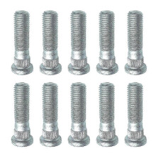 Tornillos de cubo de rueda de acero duradero M12x1.5, fijación de larga duración, universales para automóviles, 10 unidades.