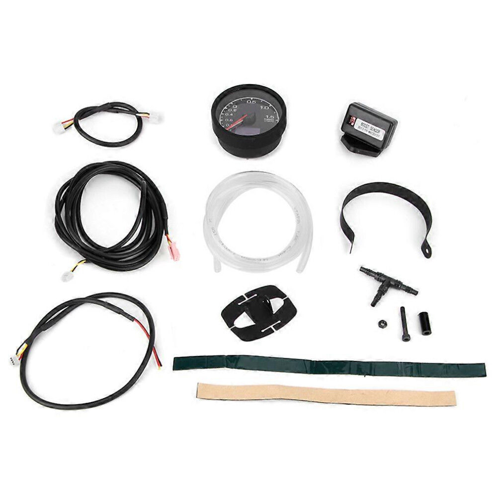 12V Universal 52Mm/2In Led Tachometer Meter Instrument Auto Modification Dark 3659450939735