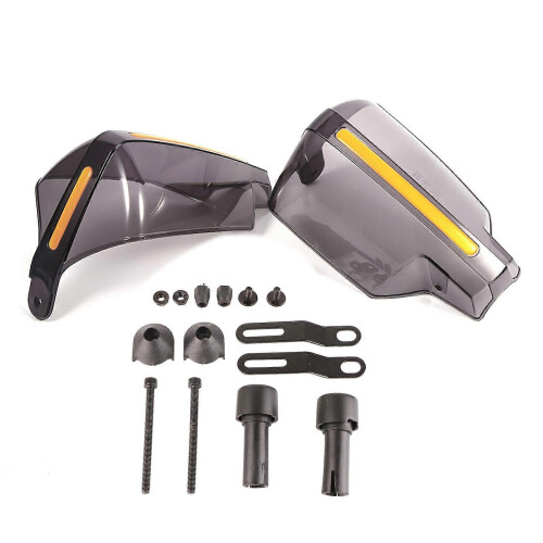 1 Paar universelle Motorrad-Handschützer, Muster, Schwarz