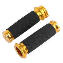 Motorcycle Grips Aluminum Alloy Rubber Handle Accessory Fit compatible with VRSC XL XR 9613Black