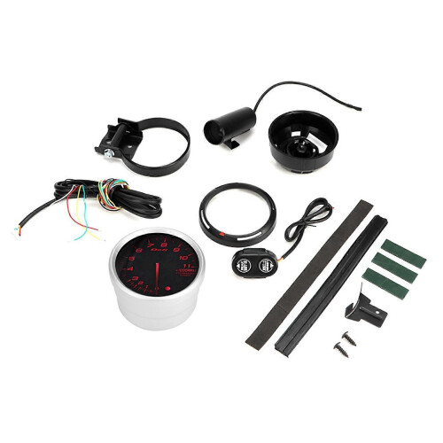 Medidor de temperatura de óleo digital universal para carro, 2 polegadas e 12V.