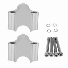 Elevador de guidão universal em liga de alumínio 7/8" 22mm para motocicleta (preto)