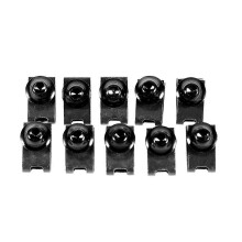 Kit de 10 vis M5 pour carénage de moto, vis à tête cylindrique, écrou à clip, couleur or