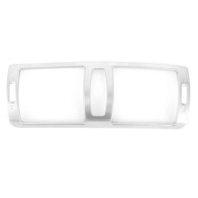 Gear Shift Panel Cover Frame Decoration Trim Fit compatible with 5 Series E60 E61 20042007 LeftHand Driving(Chrome Plating Color )