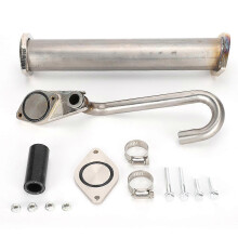 Kit de eliminación de válvula EGR y enfriador, codo de admisión, compatible con 6.4 Powerstroke Diesel 2008-2010