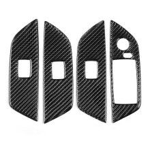 Car Interior Door Handle Cover Carbon Fiber Trim Frame Stickers Fit compatible with X1/E84 20112015