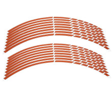 16 stuks reflecterende wielstickers voor fietsen en motorfietsen van 16-18 inch (rood) als decoratieaccessoire
