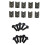 Universal Motorcycle Modified Windscreen Windshield Spoiler Air Deflector Transparent 1