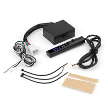 Support latéral universel réglable pour les pieds, compatible avec NMAX 155 2015-2016 et NMAX 125 (argenté).