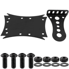 Support universel rétro pour feu arrière latéral de moto, fixation sur plaque d'immatriculation #B