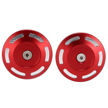 Paire de caches pour trous de cadre de moto en alliage d'aluminium, compatibles avec S1000XR 2015-2020 (gris)