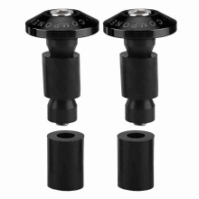 Suporte de montagem de pisca-pisca modificado para motocicleta em liga de alumínio, 41 mm, compatível com abraçadeiras tipo K, cor prata.