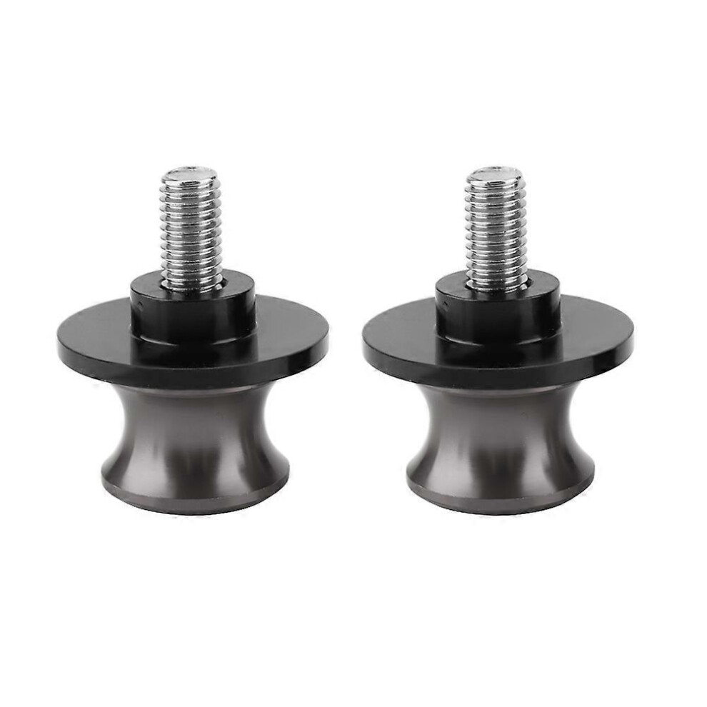 2Pcs 8Mm Motorcycle Cnc Rear Stand Swing Arm Spool Sliders Stand Swingarm Bobbins (Silver) Silver 3278635282215