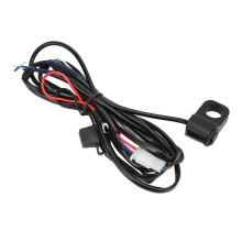 Motorcycle Handlebar Control Switch Waterproof LED Spotlight Switch Harness DC 12V compatible with ATV Dirt Bike 1.6M/1.75yd