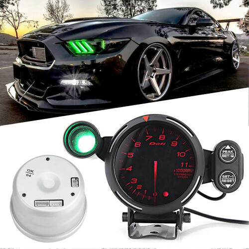 Medidor de temperatura de óleo digital universal para carro, 2 polegadas e 12V. 1