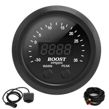 2.5in Water Coolant Temperature Gauge 100300 Digital Display Red LED with Sensor Universal compatible with Car Truck