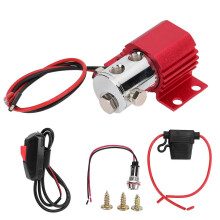 Oil Pressure Gauge Car Modification Ultraslim 21/16in 52mm 150PSI Red LED White Background Oil Press Meter with Sensor