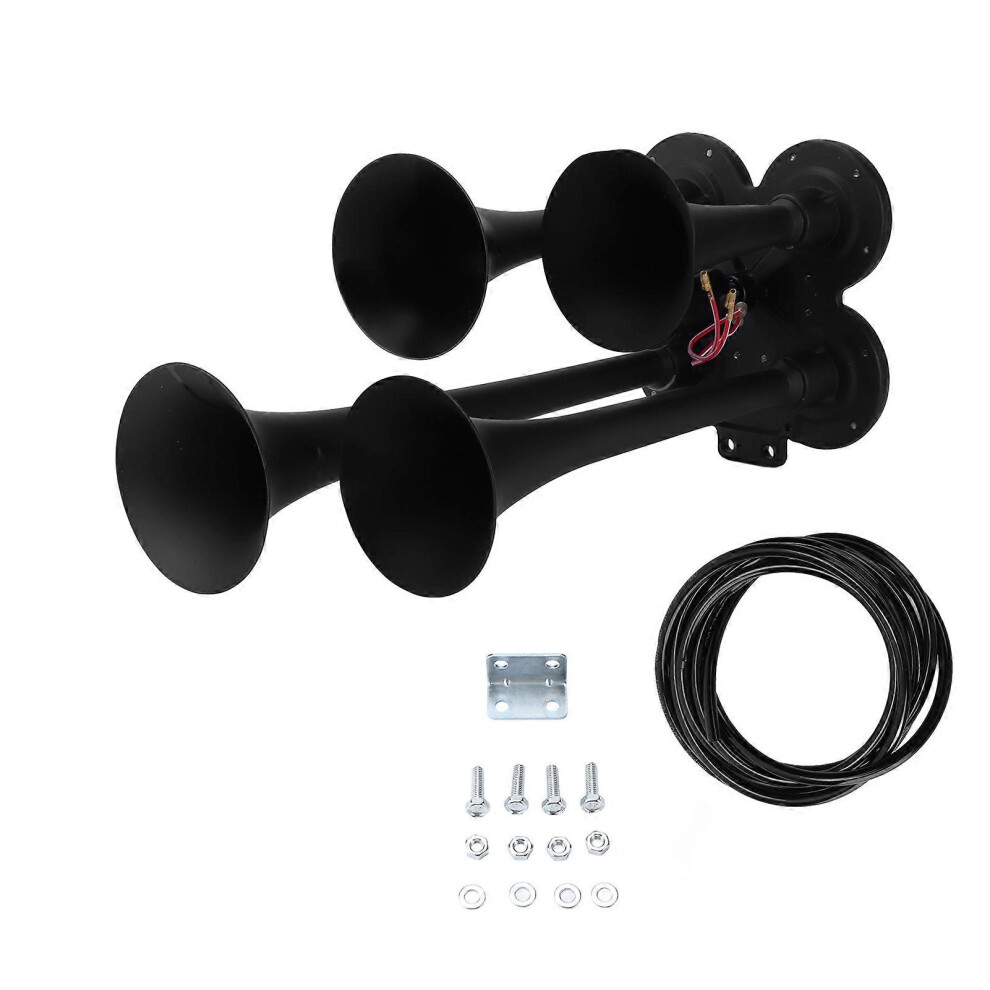 Car Air Horn Corrosion Resistant 150Db Dc 24V 4A Stainless Steel Compatible With Trucks Boats Trains 3478305975618
