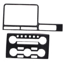 4Pcs/Set Shift Panel Trim Carbon Fiber Cover Interior Decor Fit compatible with Nissan GTR R35 0816