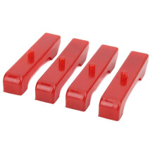 2 Stück Motorrad-Achsenblock-Gleiter aus Aluminiumlegierung, Ersatzteil, kompatibel mit CB650R/F CBR650R 20192020, Rot