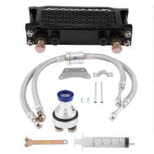 Support de montage pour pompe à carburant automobile en alliage d'aluminium 60 mm, double fixation pour filtre, noir