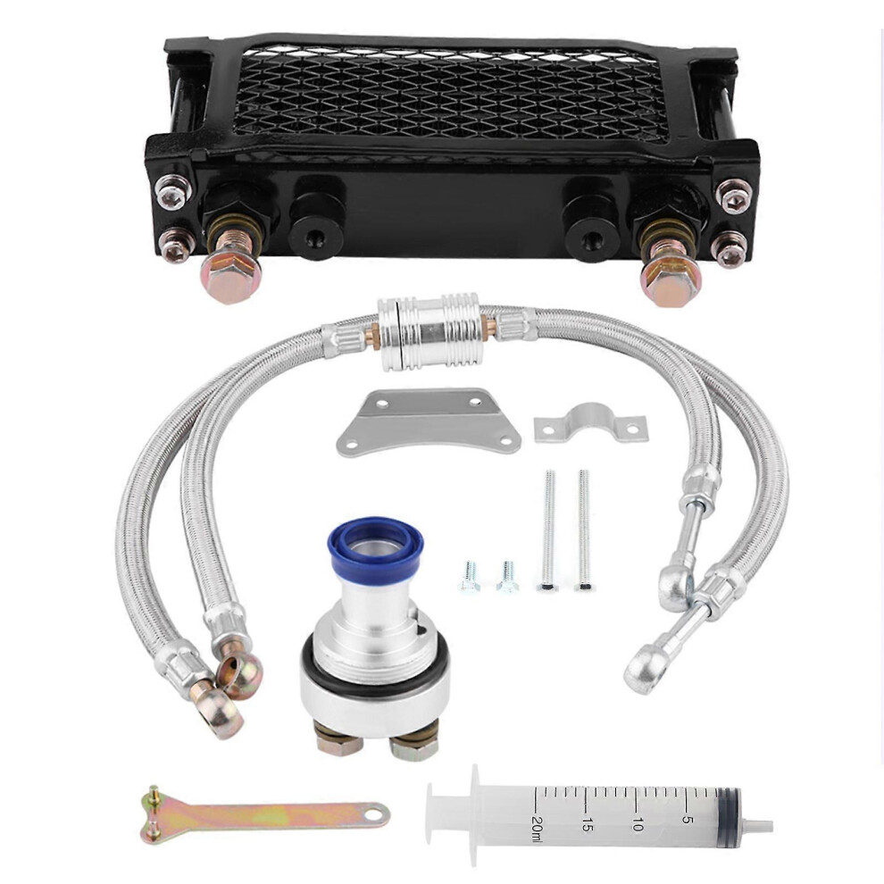 Aluminum Alloy 60Mm Car Fuel Pump Mounting Bracket Dual Filter Clamp Cradle Black 3901980426316