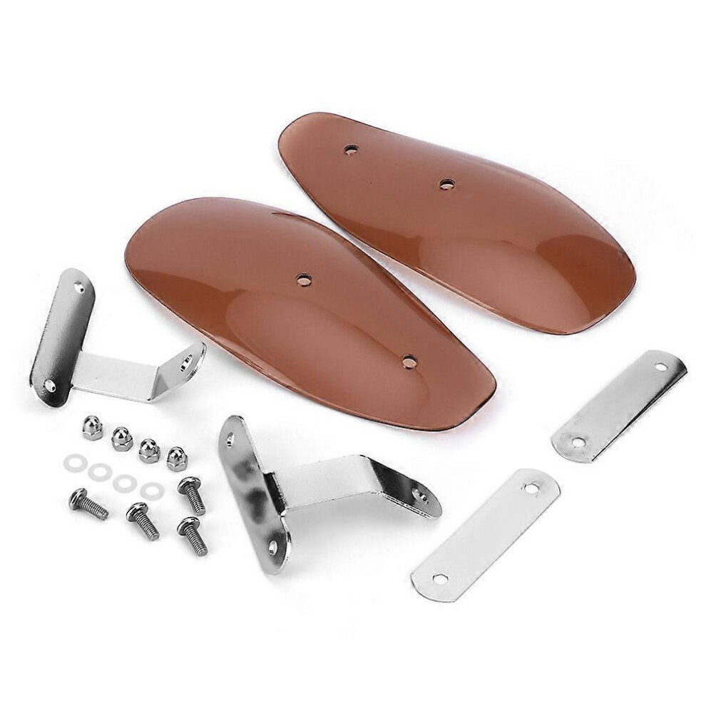 10Mm/0.4In Universal Motorcycle Hand Guard Wind Deflector Protector Fit Compatible With Hondablack 3521647838070