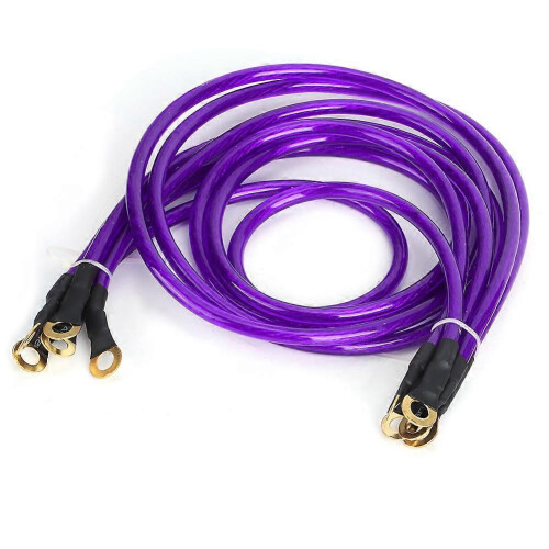 Universal 5-Point Car Grounding Wire Strengthened Ground Cable System Kit ModificationRed 2