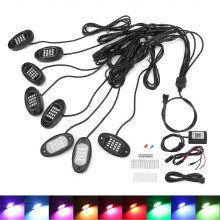 LED Rock Light Kit 1V6 Bluetooth Remote Control Colorful compatible with Car Motorcycle Chassis