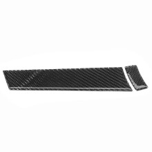 Couvercle de poignée de boîte de rangement copilote en fibre de carbone, compatible avec Mitsubishi Lancer 2008-2016
