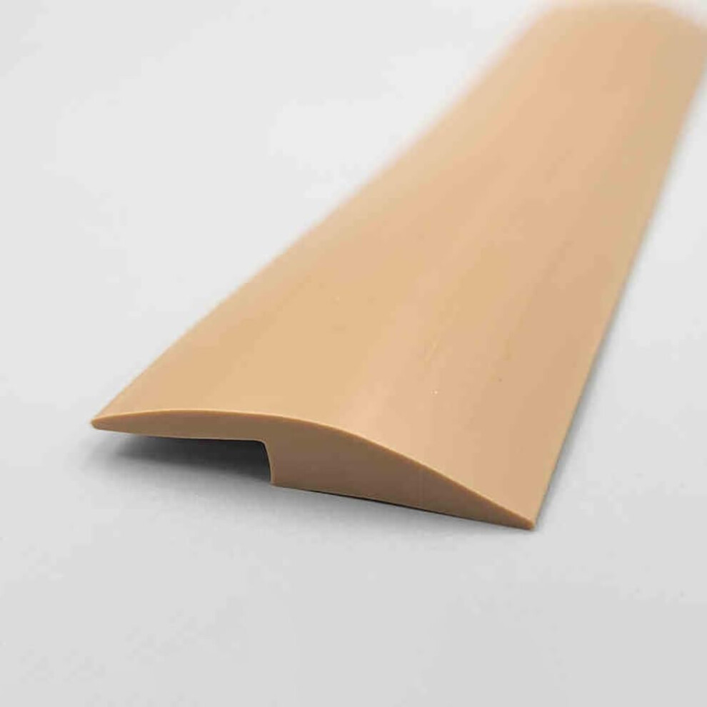 Self Adhesive Floor Transition Strip, Flexible Pvc Threshold Reducer For Laminate And Carpet, Brown 2M 9771547993940