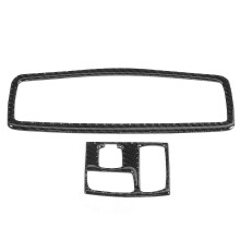 Cache-bouton de commutateur de phares en fibre de carbone, compatible avec Mitsubishi Lancer 2008-2016 (LHD).