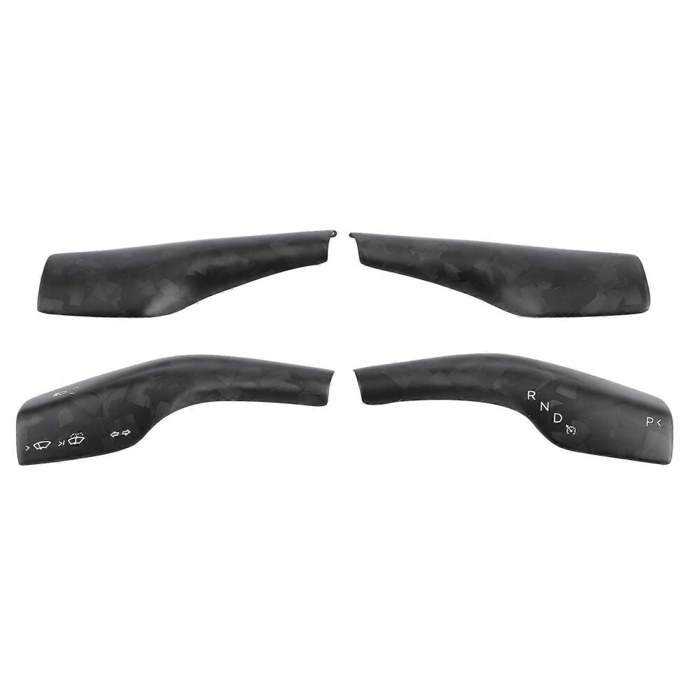4Pcs Carbon Fiber Door Handle Cover Trim Car Modification Fit Compatible With Porsche Macan 20142020 3583596766774