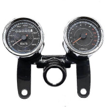 Universeller 12V 2-in-1 Motorrad-Kilometerzähler, Tachometer, Drehzahlmesser